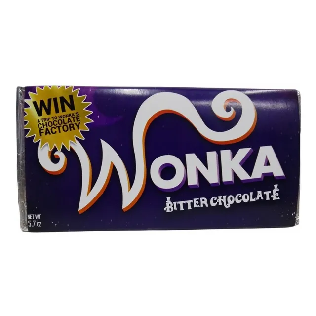 Chocolate Wonka Barra Sabor Chocolate Oscuro 102g
