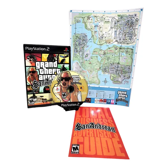 Gta San Andreas Pt-br Com Mapa Para Ps2