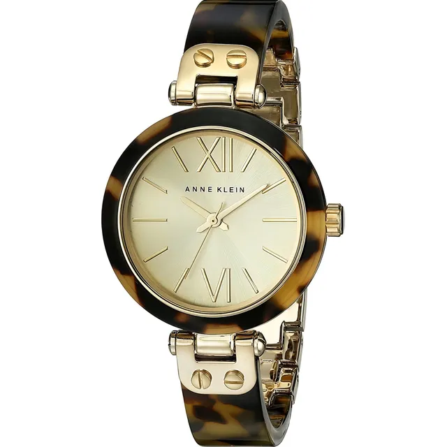 Reloj Anne Klein, Dama, Original. Estuche P/regalo Color de la correa Carey Color del fondo Dorado