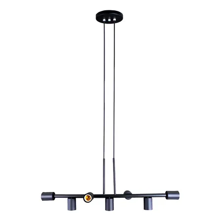Lustre Sala Pendente Luminária Teto Jabuticaba Rubis Preto 127/220v Preto