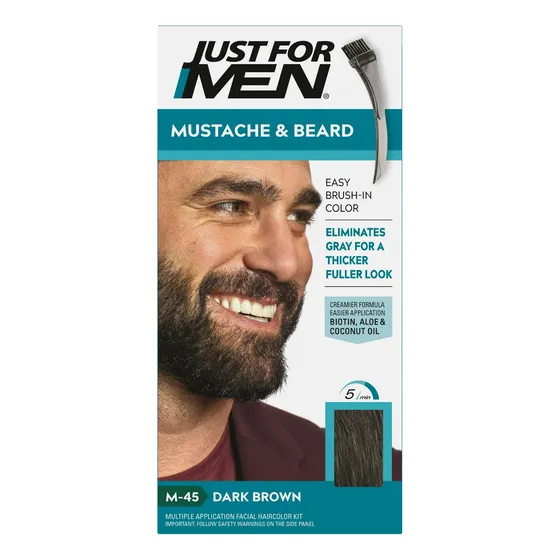 Just For Men Tinte Color Barba Bigote Cejas Raices Canas 