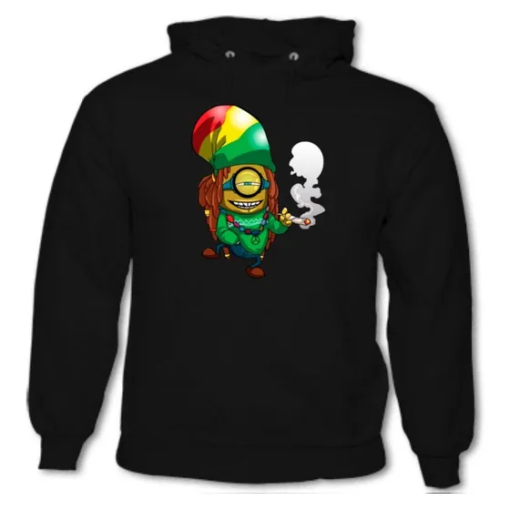 Sudaderas Hoodie Reggae Minion Yerba Raste C/ Envio + Regalo