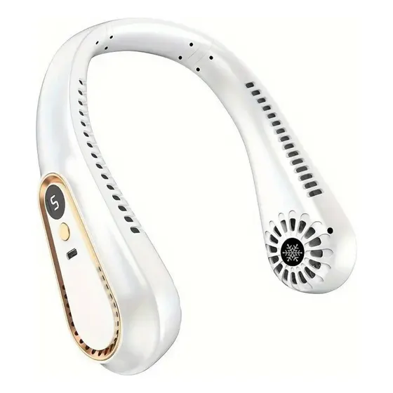 Ventilador De Cuello Portáti Puerto Usb Recargable Fuerte