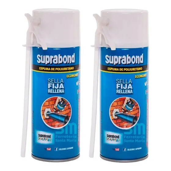 Espuma Poliuretano Expandido Suprabond Economy 300ml X 2unid