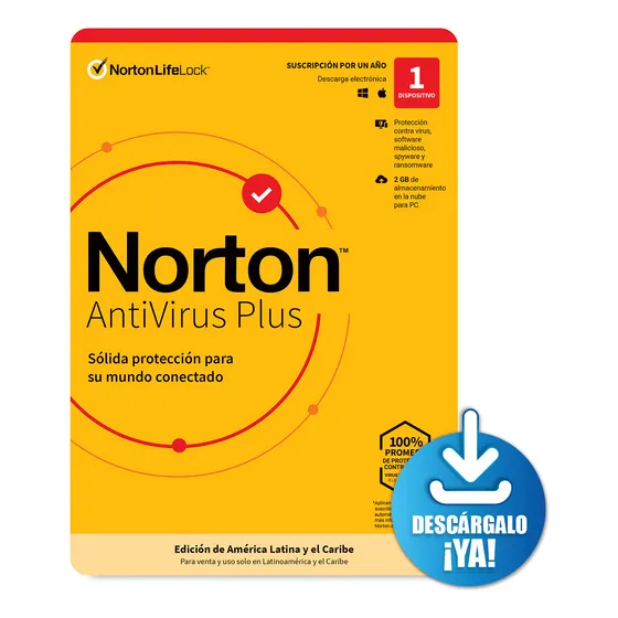 Antivirus Norton 360 Plus Licencia 12 Meses - 1 Dispositivo