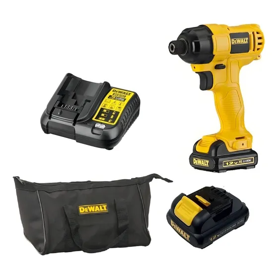 Destornillador de impacto de 12 V modelo DCF805c2 Dewalt Bivolt, color amarillo