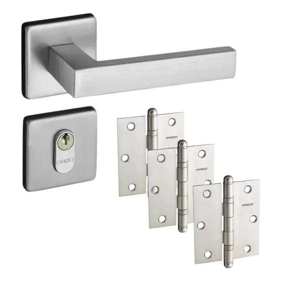 Kit Dobradiça 3025 E Fechadura Externa Pado Concept 409