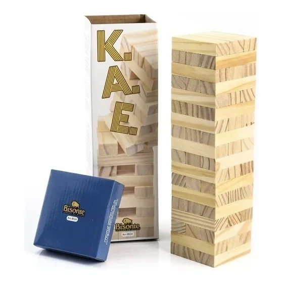 Juego De Mesa Kae Torre De Maderas Destreza Bisonte