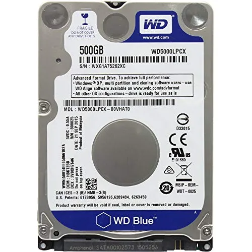 Disco Duro Western Digital De 500gb Para Ps3 Y 4, 6.35 Cm