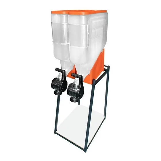 Dispenser Porta Armazenamento Cereais Ração 2 Módulos 35 Lts