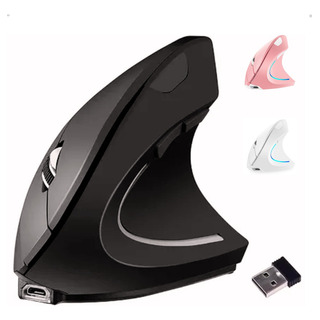 Mouse Vertical Ergonômico Sem Fio Recarregável Usb Óptico Mouse Vertical Ergonômico Sem Fio Recarregável Usb Óptico