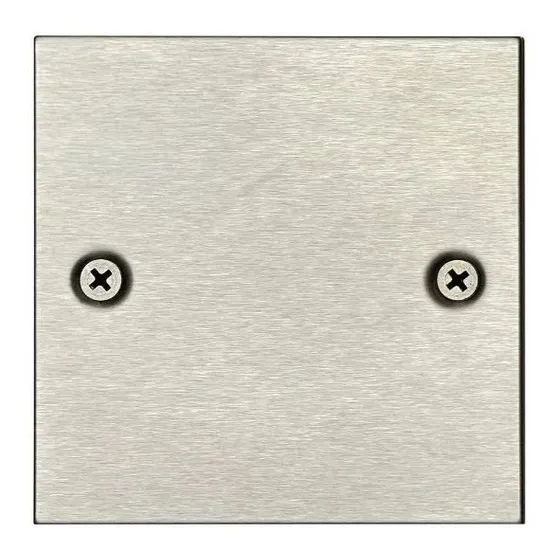 Rejilla Ciega Bm 10x10cm Acero Inoxidable Centro Piso Fp