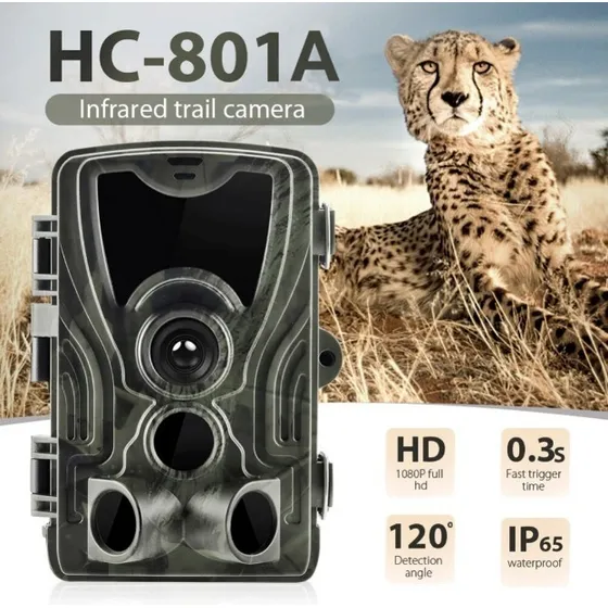 Câmera De Trilha Trap Amadilha Fotografica Hc-801 Cor Cinza/Camuflado