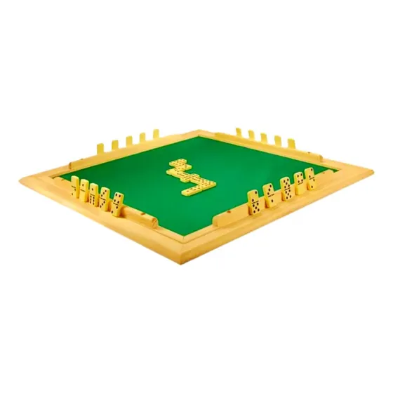 Tabuleiro Mesa Dominó Feltro Verde Profissional 66x66 Souza