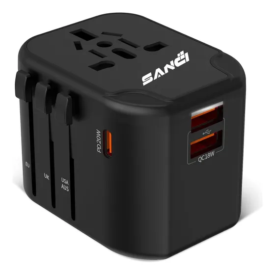 Enchufe Universal De Viaje Con Carga Rápida 20w -200 Países