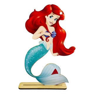 9 Figura Corte Laser Con Impresión Sirenita Sirena Princesa 9 Figura Corte Laser Con Impresión Sirenita Sirena Princesa