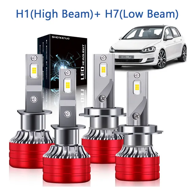 30000lm- Kit De Faros Led Luz Alta Y Baja Para Serie Renault
