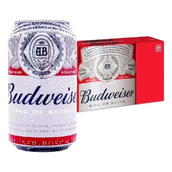 Pack 18 Cerveza Budweiser Cerveza Budweiser Lata De 354cc
