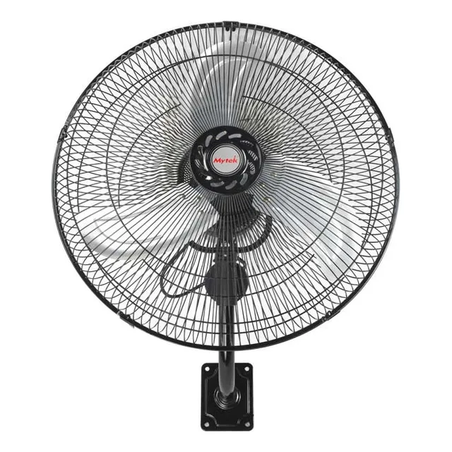 Ventilador Loco Mytek Ventilador De Pared 3196 Aspa Metal Cantidad De Aspas 3 Estructura Negro Aspas Plateado Diámetro 18 Frecuencia 60hz