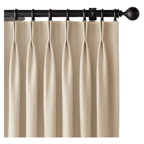 Cortinas Con Barra Y Argollas De Madera A Medida
