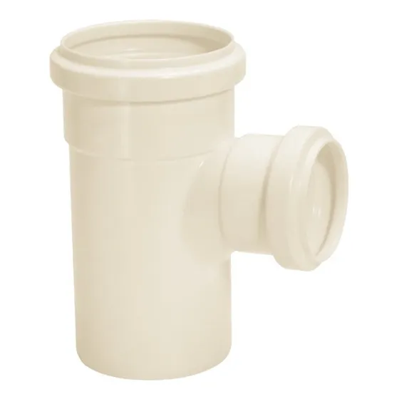 Tee De Redução Esgoto 75 Mm X 50 Mm = 3 X 2 Polegadas Pvc