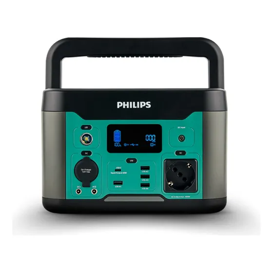 Generador de Energía 600W Outdoor Power Bank Philips Dlp8093cb Estación De Energía Para Exteriores Batería de Respaldo