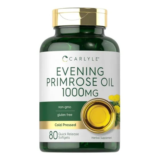 Aceite De Onagra 1000mg 80 Cápsulas Blandas Carlyle