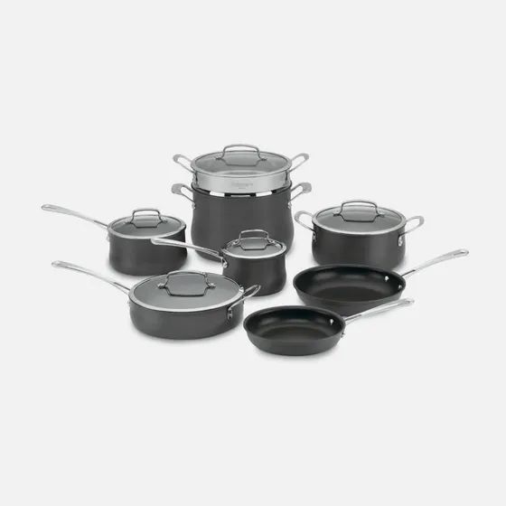 Juego De Ollas Acero Inox. 13 Piezas Anodizado Cuisinart
