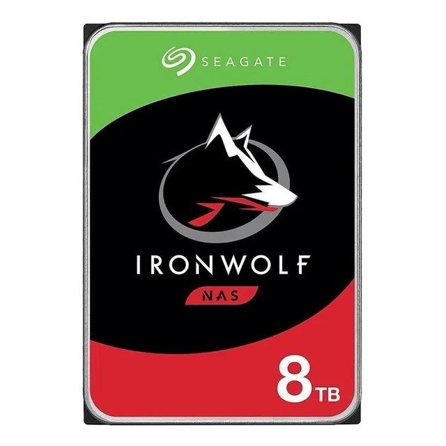 Disco Duro Seagate Ironwolf 3.5'',8tb,sata3,6gbit/s,7200rpm Rojo