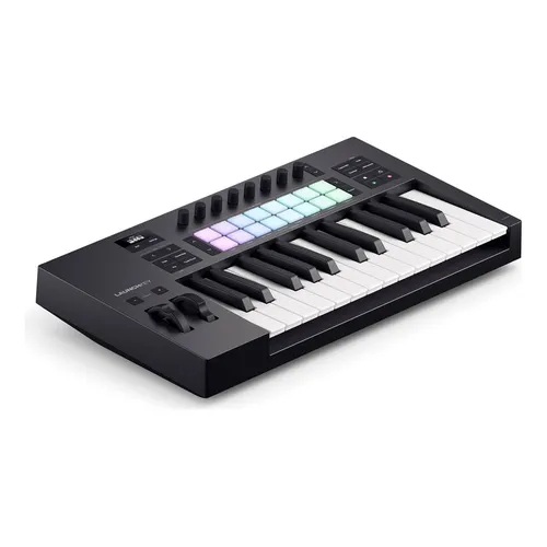Teclado Controlador Novation Mk4 Mini Launchkey 25 - Preto Preto