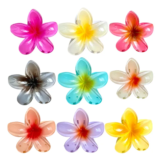 Kit 6 Piranha De Cabelo Presilha Flor Prendedor Para Atacado
