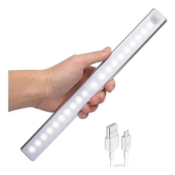 Luz Led Inalámbrica Con Sensor De Movimiento 30cm Recargable