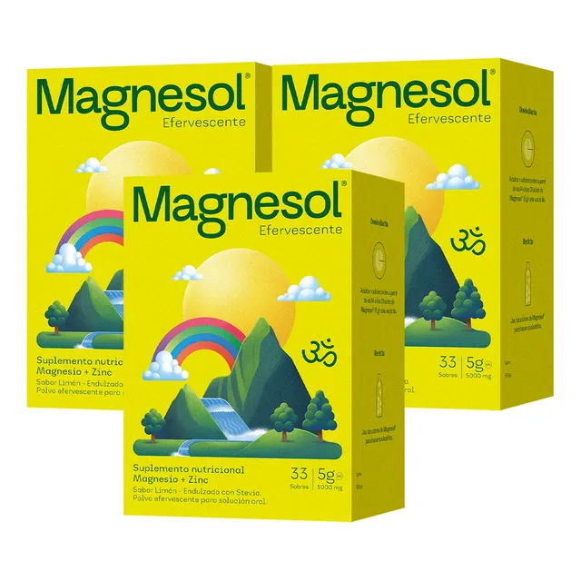 3pack Magnesol Limón X 33 Sobres