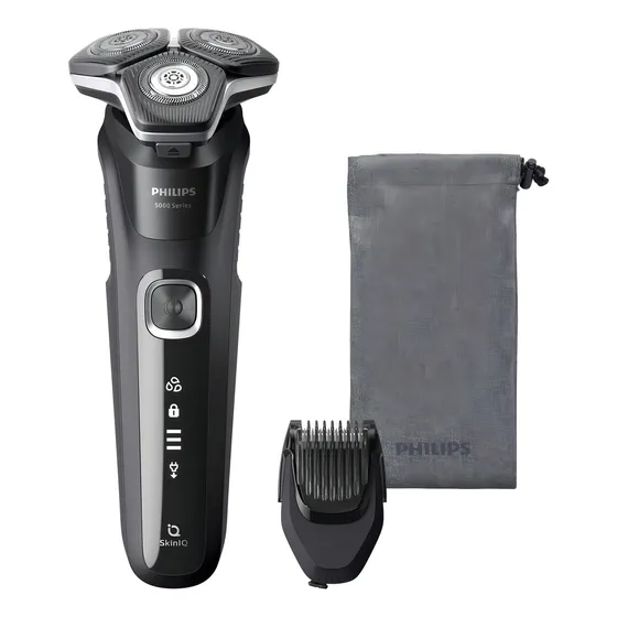 Afeitadora Eléctrica Serie 5000 Wet & Dry Skiniq - S5898/17 Color Gris 5v Gris