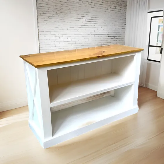 Mesón De Cocina  Doña Clara  - 120cm X 90cm X 50cm Natural