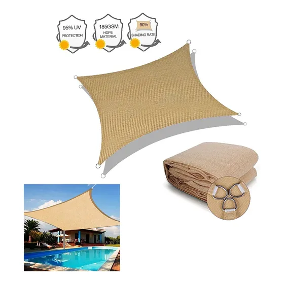 Toldo Vela Rectangular 244x305 Cm Color Arena