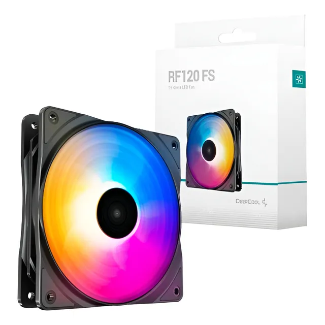 Fan Cooler Ventilador Rgb Deepcool Rf 120 Fs 12cm Gamer 4pin Rgb