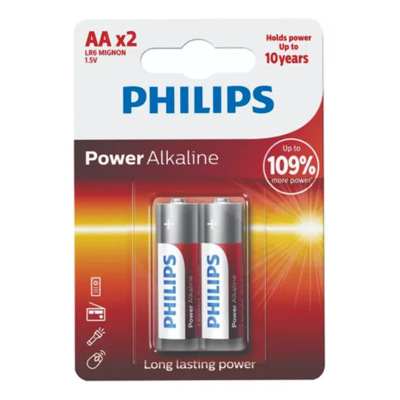 Pilas Philips  Power Alkalinae  Aa X 2