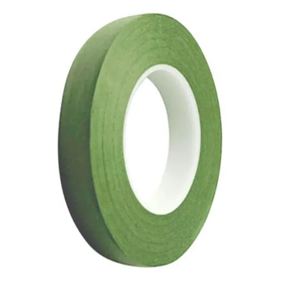 Cinta Para Forrar Alambre Flores 12 Mm 27 Metros Color Verde Cinta Flor