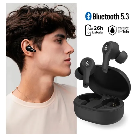 Fone Tws Bluetooth 5.3 Edifier X5 Lite Cor Preto