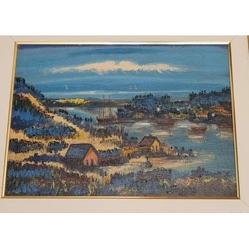 Sylvio Pinto -  Quadro Oleo S Madeira Paisagem
