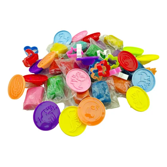 Combo X60 Masa Para Modelar 30gr +60 Cortantes Ch +30 Sellos