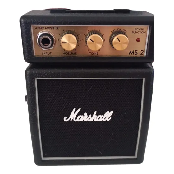 Amplificador Marshall Micro Amp Ms-2 Color Negro 9v