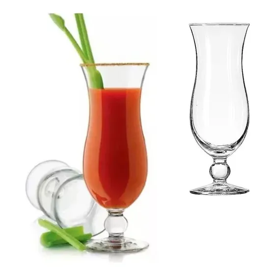 Tornado Juego De 6 Copas De Vidrio 400 Ml Huracan Cocteleria Color Transparente