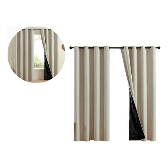 Cortina Blackout Medida 1.32 X 2.13 Beige