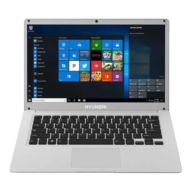 Notebook HyBook HT14CCIC44SG 14.1" silver 4GB de Ram - 128GB SSD - Intel Celeron