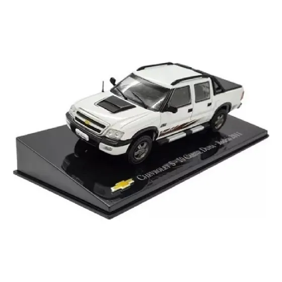 Miniatura Chevrolet Collection S-10 Cabine Dupla Rodeio 2011 Branco