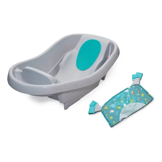 Bañera Comfy Clean Deluxe Summer Lisa Color Gris Ingenuity