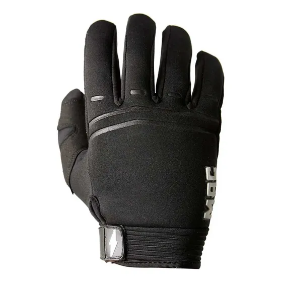 Guantes Moto Invierno Cuero Neoprene Mac Atomic Negro Color - Talle L