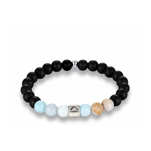 Pulsera Signo Del Zodiaco Piedra Natural Amazonita 